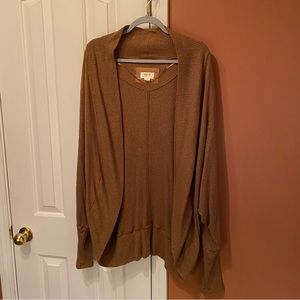 Anthropologie Maeve Ingrid Camel Brown Cocoon
Open Cardigan